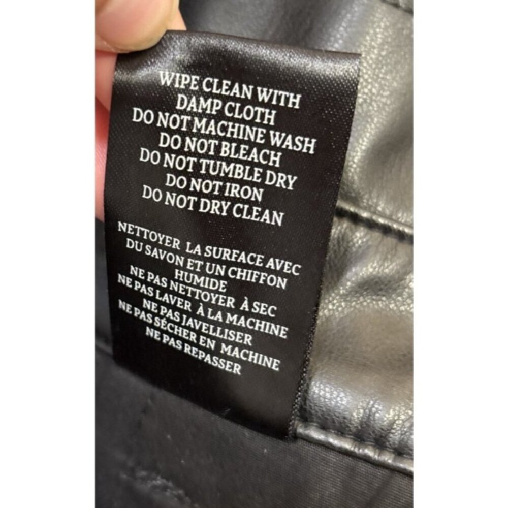 Blank NYC Black Paper Bag Faux Leather Pants Size 25 - Picture 8 of 11